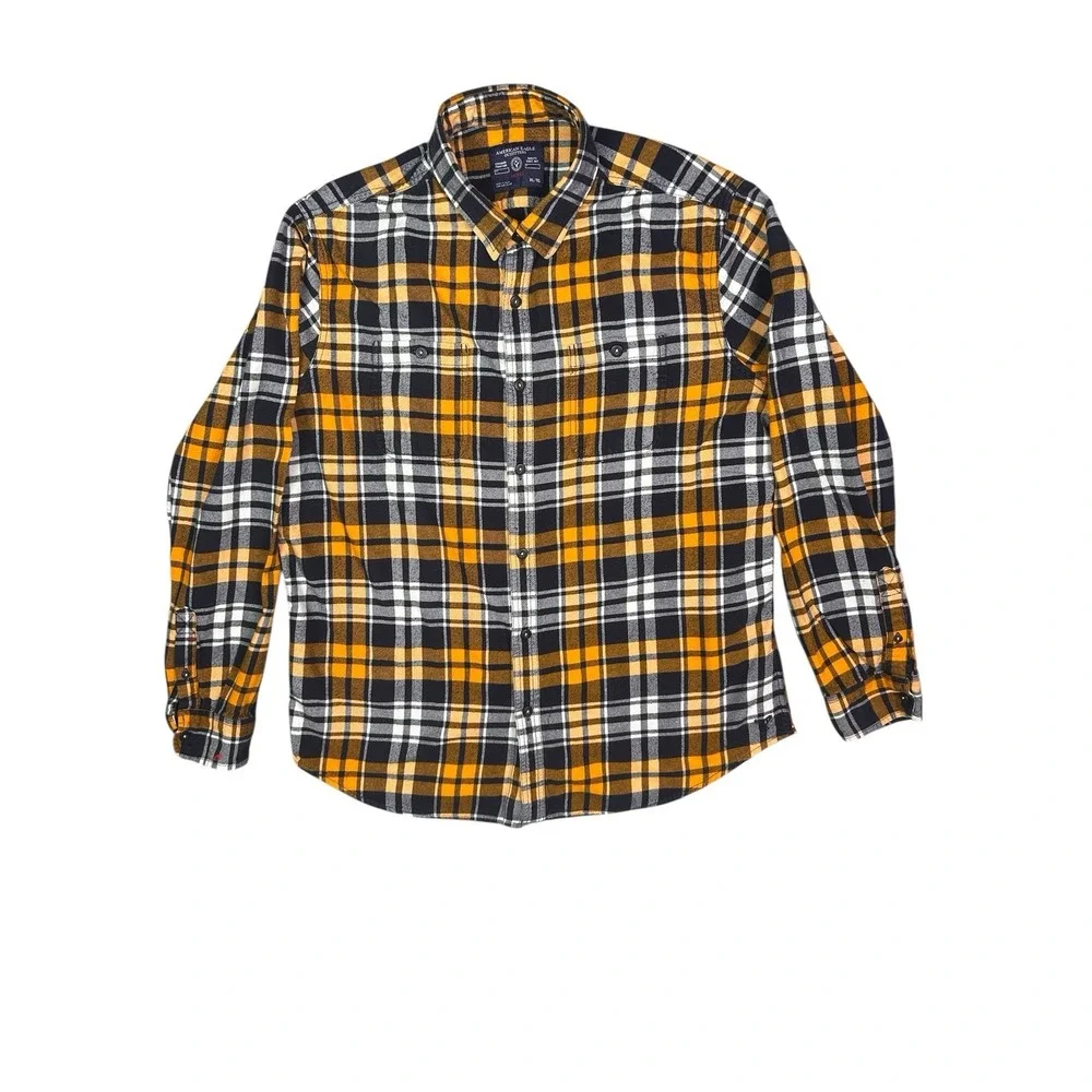 Men's Mission Ridge Plaid Flannel Button Down Shirt Men's Size XL